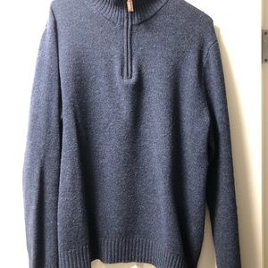 Jcrew 1/4 zip light weight wool sweater